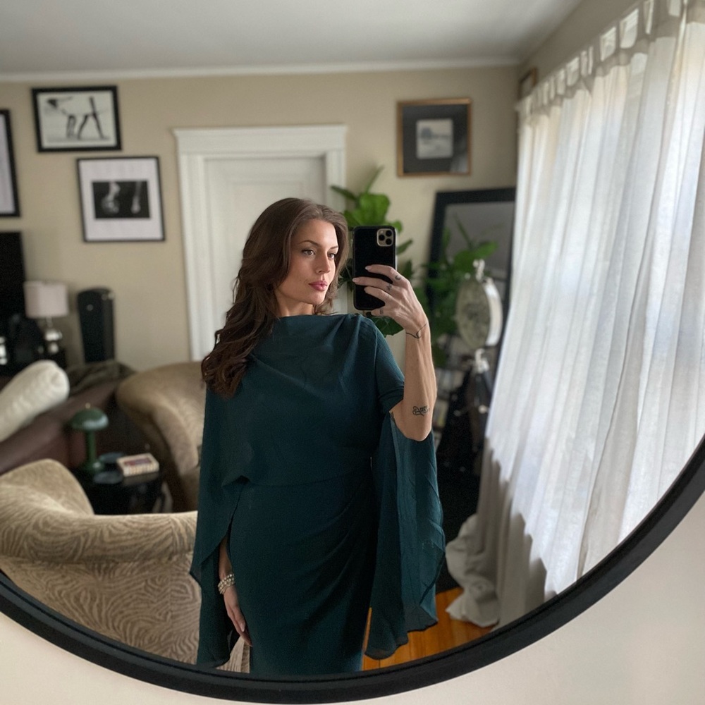 ASOS Teal Long Sleeve Dress